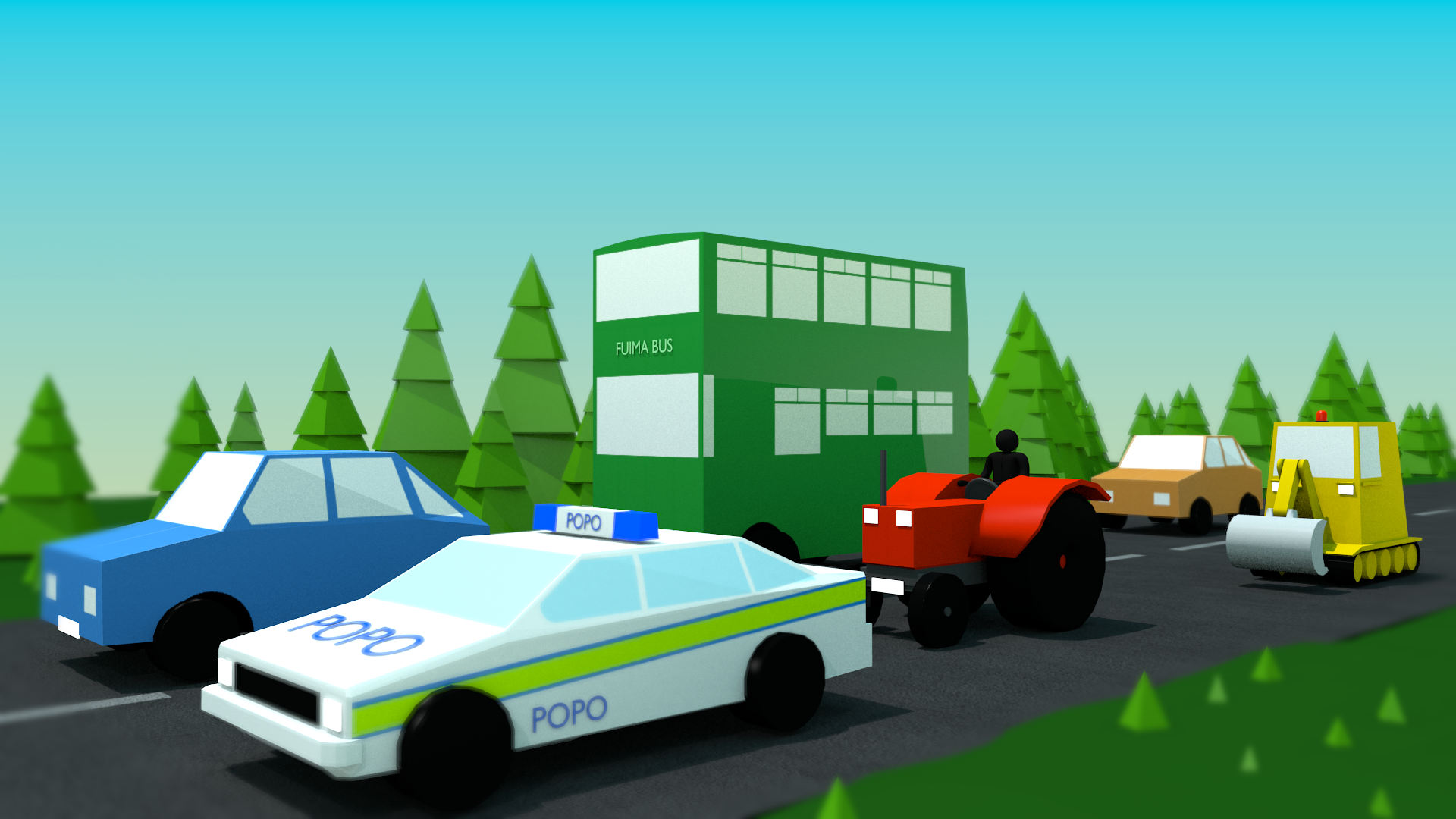 Low poly car game idea [Updated]